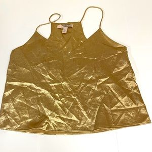 MED Gold Shiny Blouse FOREVER 21